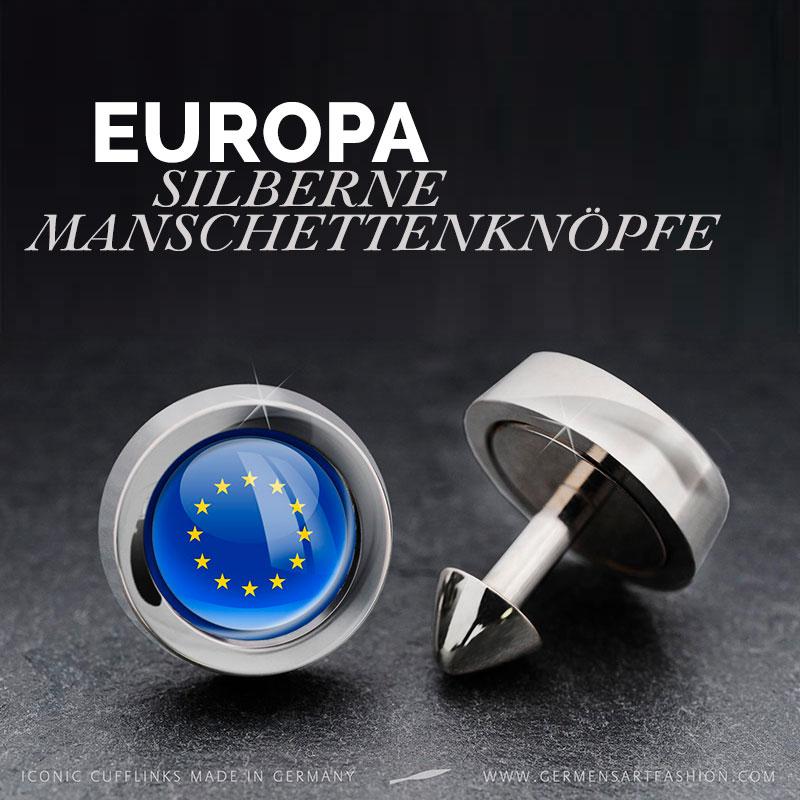 Silberne Manschettenknöpfe mit...