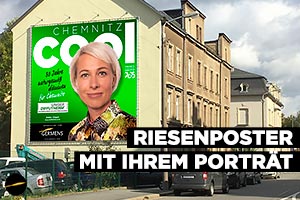 Riesenposter mit Ihrem Portrt und ein GERMENS Hemd oder Bluse