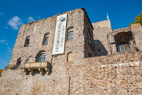 Die Brmserburg in Rdesheim am Rhein