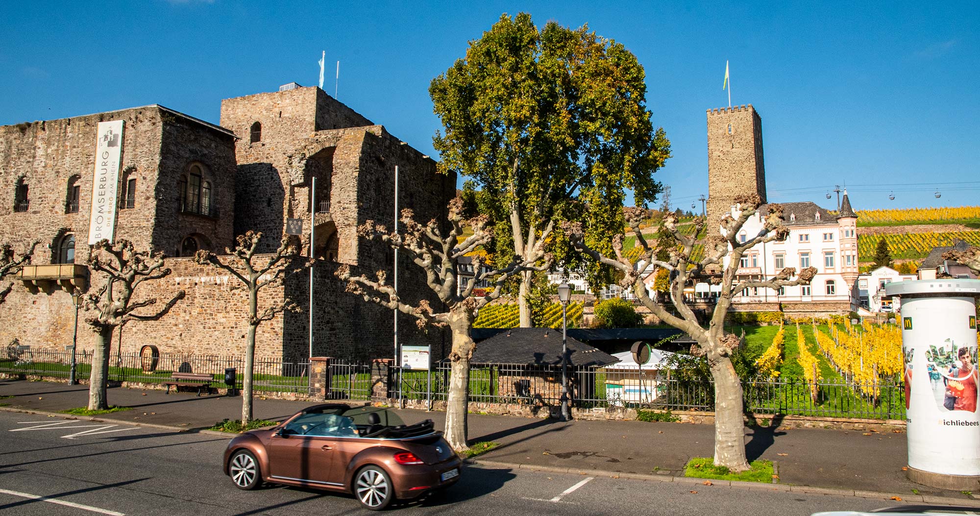 Die Brmserburg in Rdesheim am Rhein