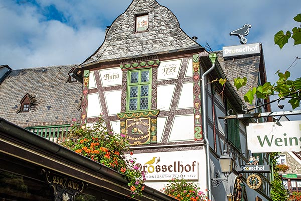 Drosselhof auf der Drosselgasse in Rdesheim am Rhein