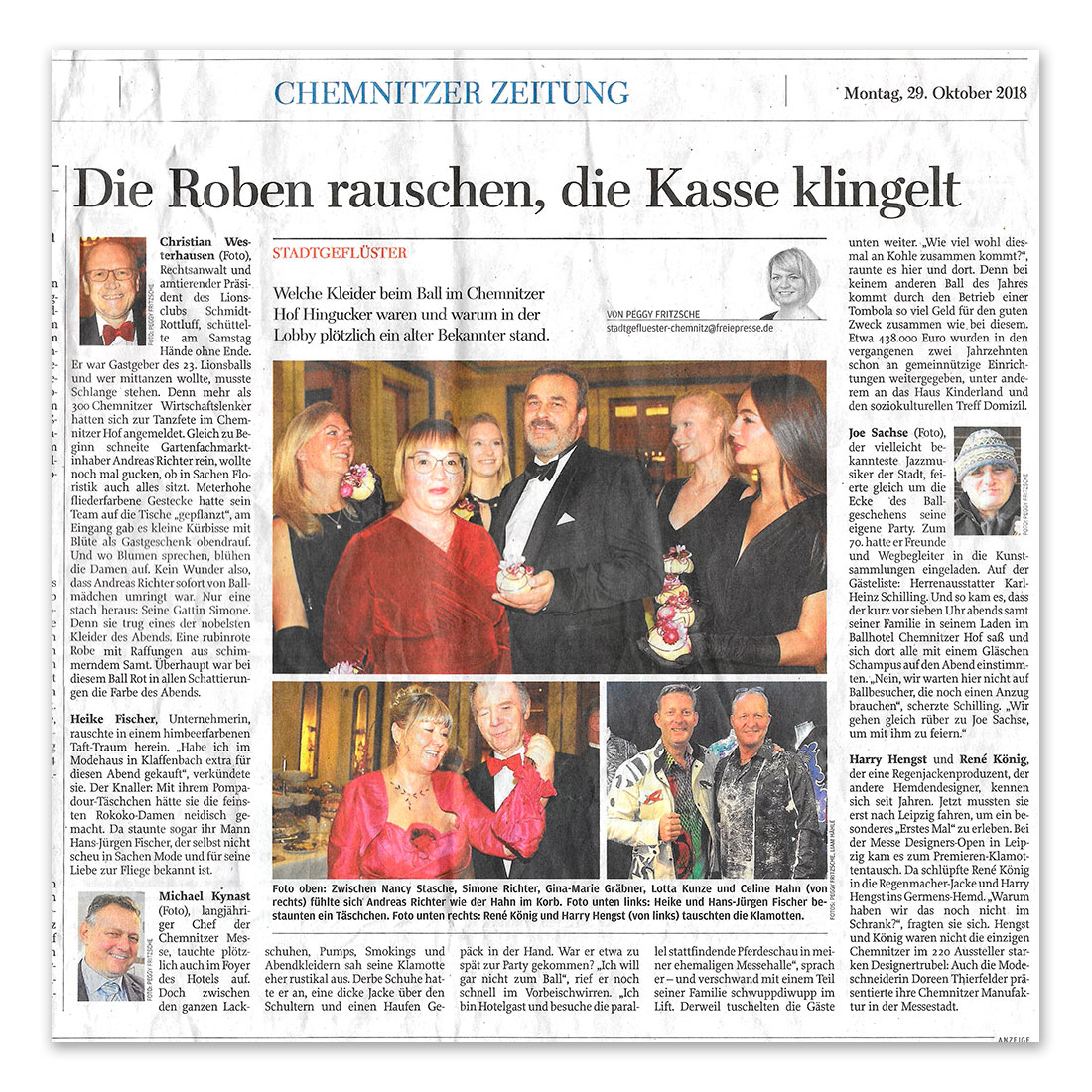 GERMENS artfashion - Freie Presse Chemnitz - 29.10.2018