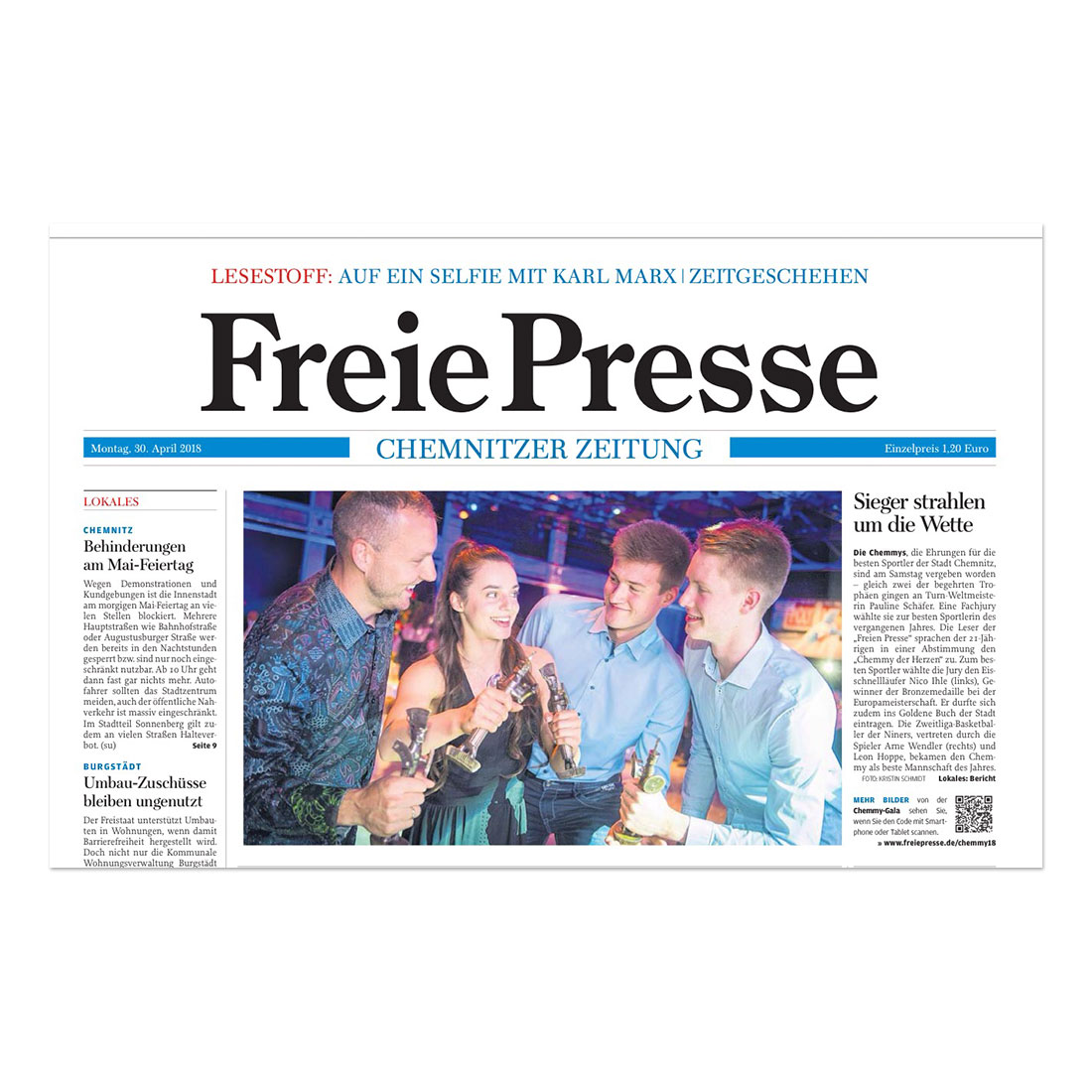 GERMENS artfashion - Freie Presse Chemnitz - 30.04.2018