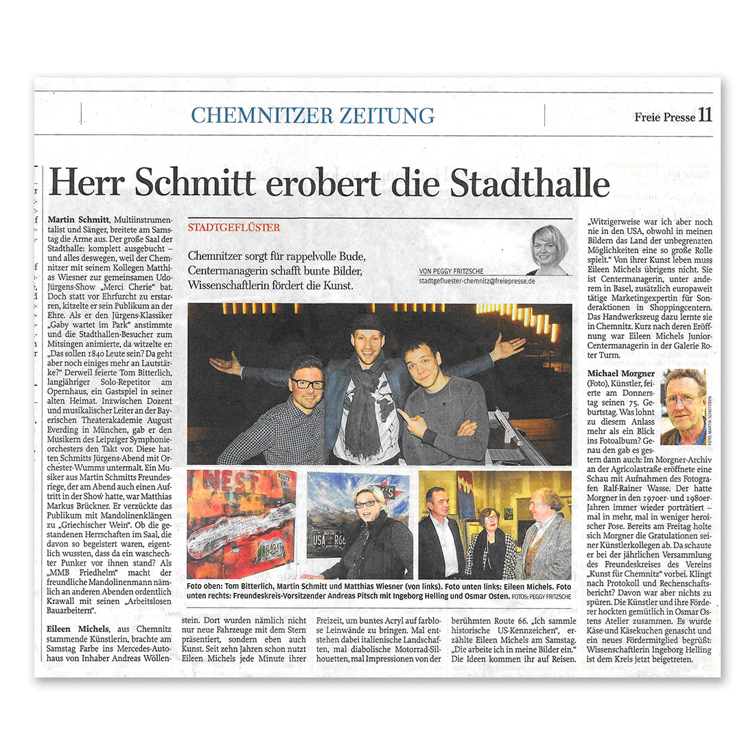 GERMENS artfashion - Freie Presse Chemnitz - 10.04.2017