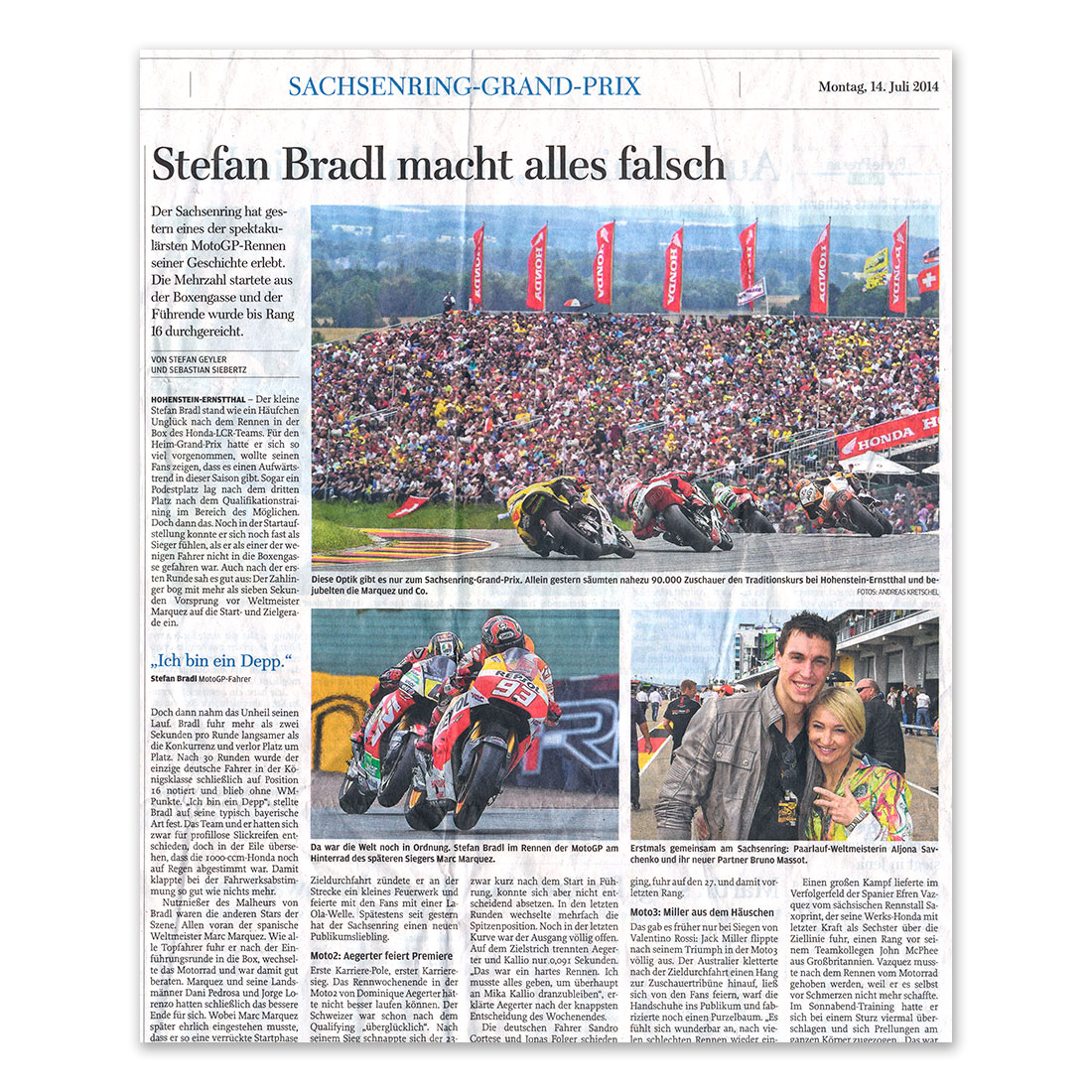 GERMENS artfashion - Freie Presse Chemnitz - 14.07.2014