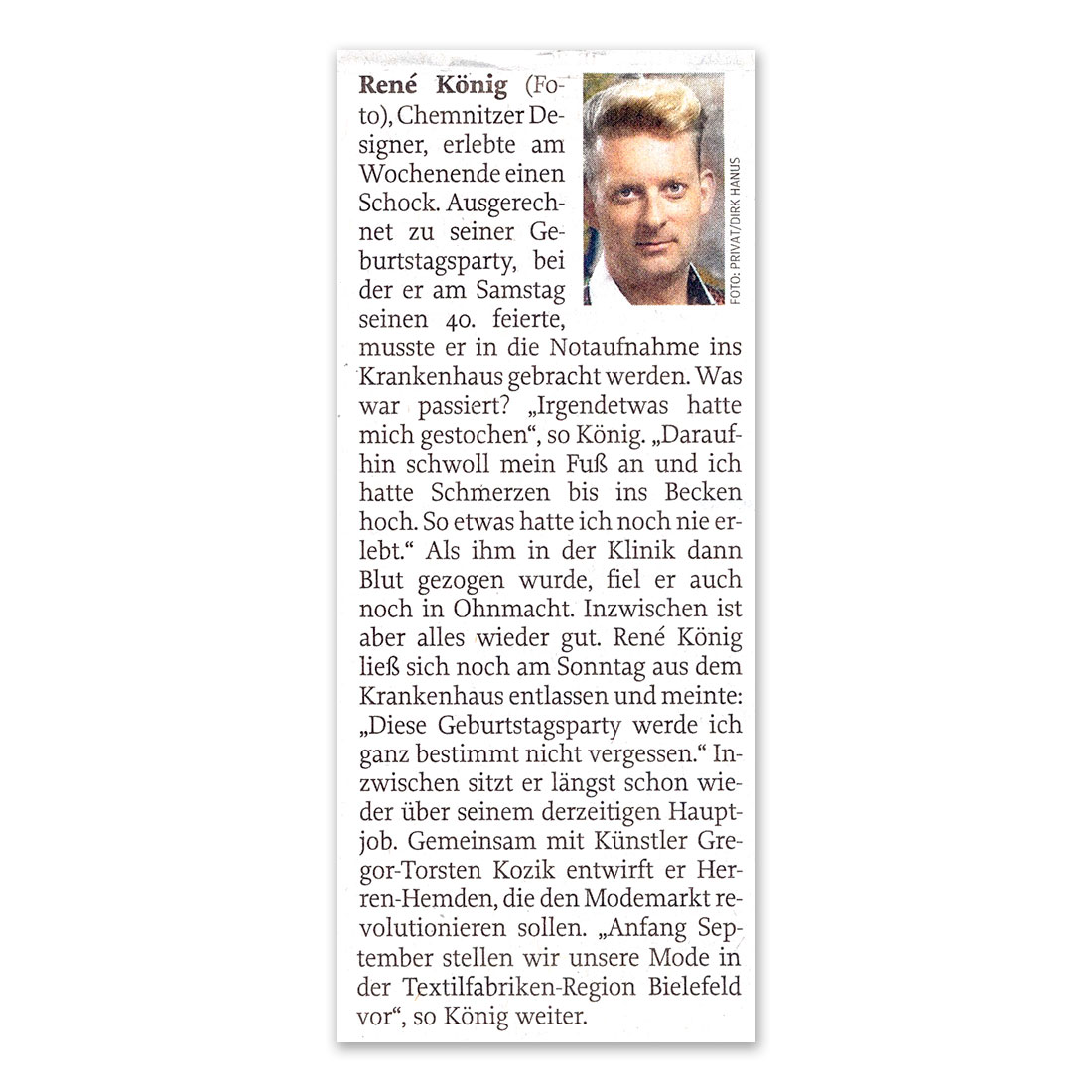 GERMENS artfashion - Freie Presse Chemnitz - 26.06.2013