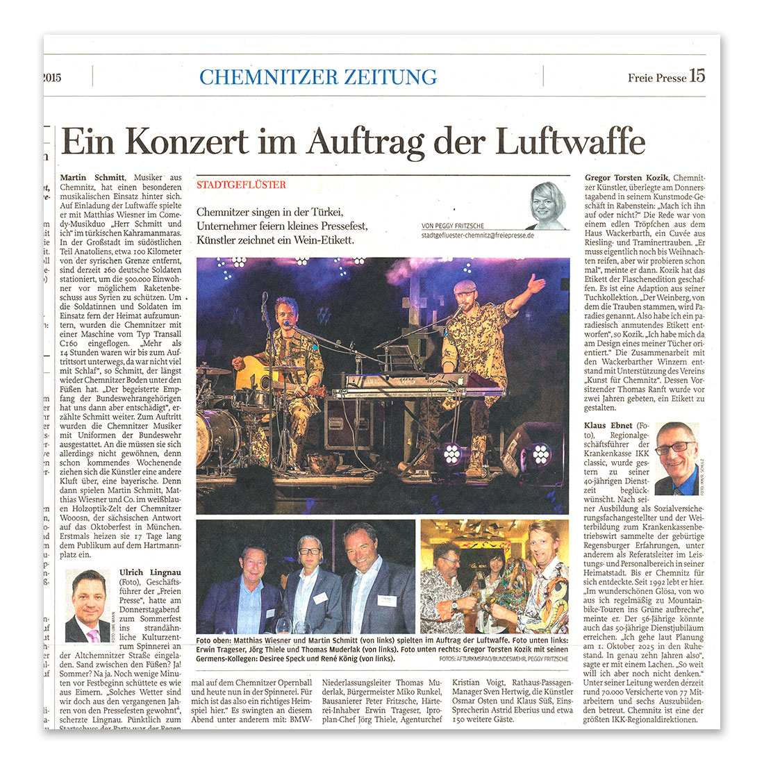 GERMENS artfashion - Freie Presse Chemnitz - 05.09.2016