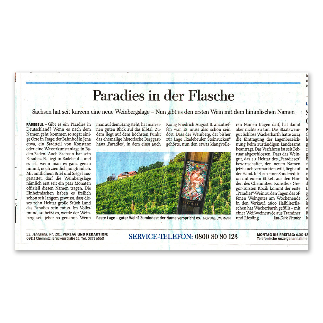 GERMENS artfashion - Freie Presse Chemnitz - 29.08.2015