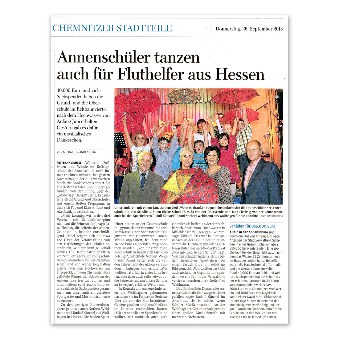GERMENS artfashion - Freie Presse Chemnitz - 26.09.2013