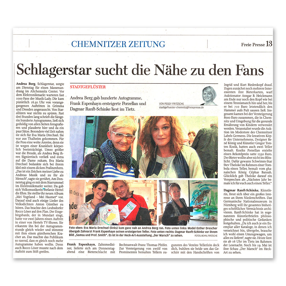 GERMENS artfashion - Freie Presse Chemnitz - 23.04.2016