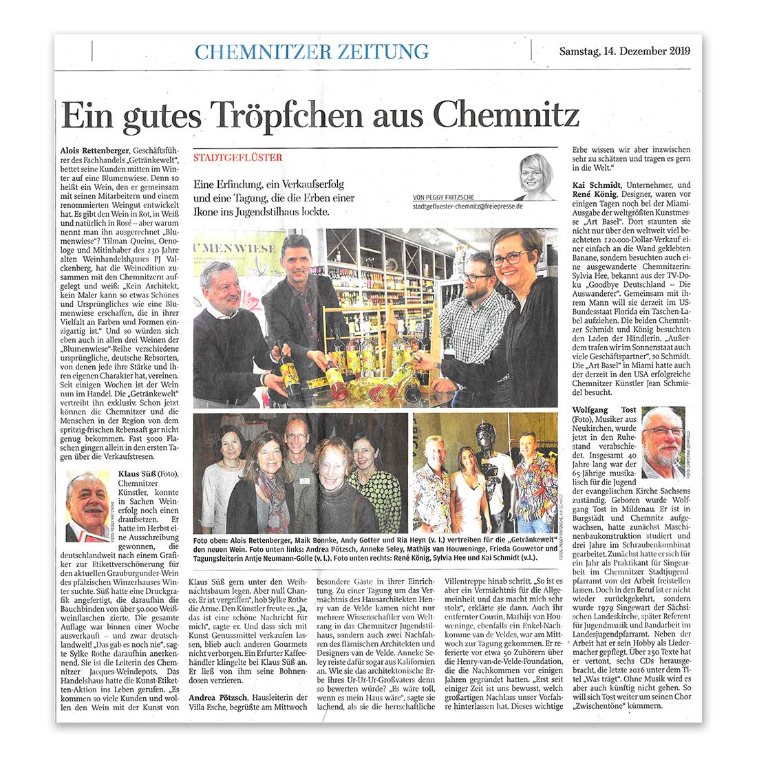 GERMENS artfashion - Freie Presse Chemnitz - 13.12.2019