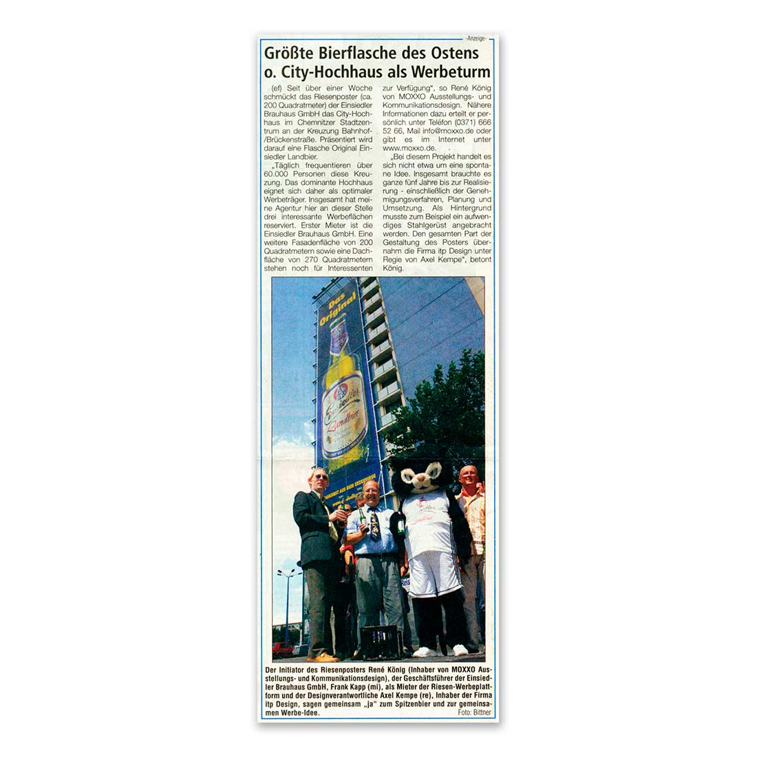 GERMENS artfashion - Freie Presse Chemnitz - 2003