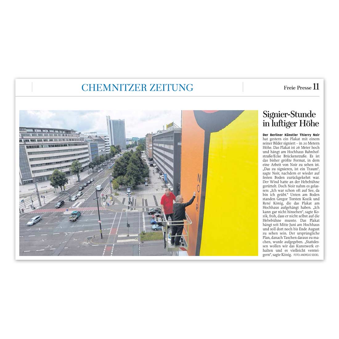 GERMENS artfashion - Freie Presse Chemnitz - 05.08.2014