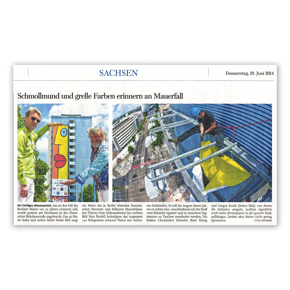 GERMENS artfashion - Freie Presse Chemnitz - 19.06.2014