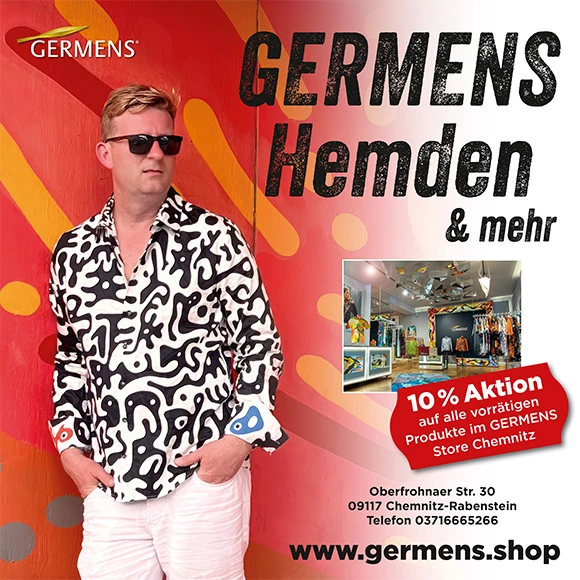 GERMENS® 10 % promotion - Save 10 % on all products in the online shop - Valid from 01.06. - 10.06.2023