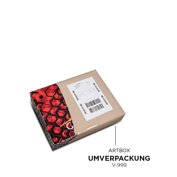 Die GERMENS Artbox wird mit Packpapier zustzlich eingepackt
