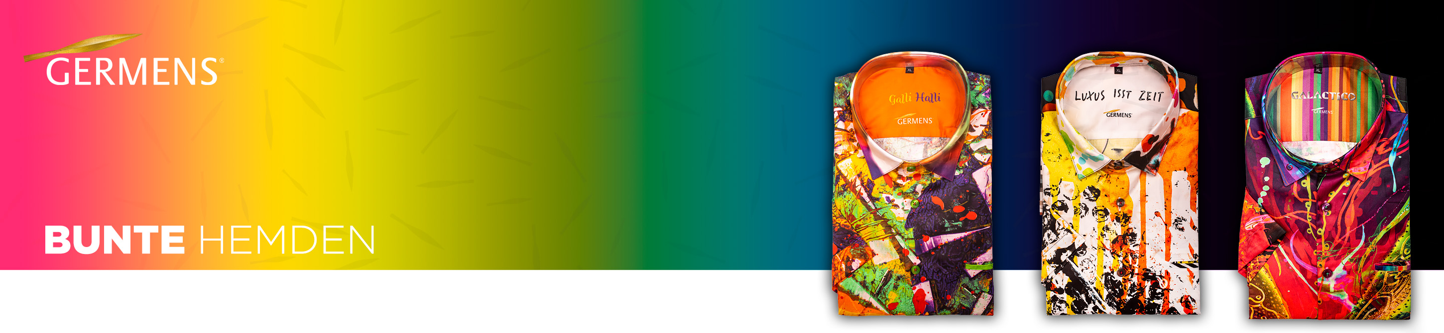 GERMENS Bunte Langarmhemden & bunte Kurzarmhemden