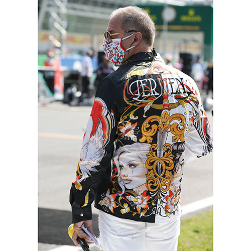 RTL-Moderator Kai Ebel im GERMENS Hemd EQUINOX zur Formel 1 in Monza 2020