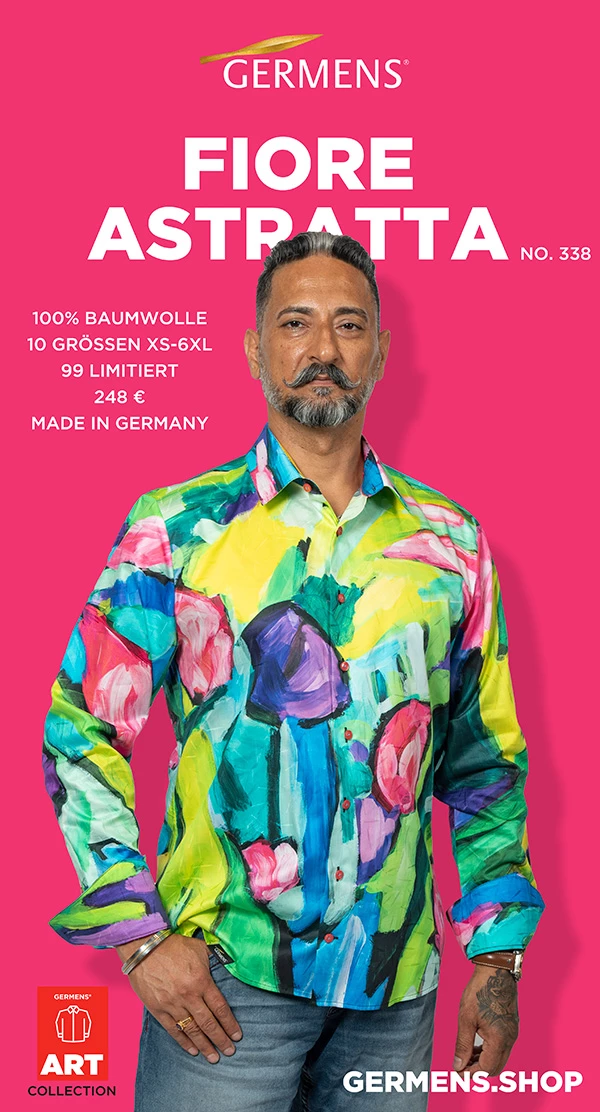 GERMENS Long-sleeved shirt "FIORE ASTRATTA"
