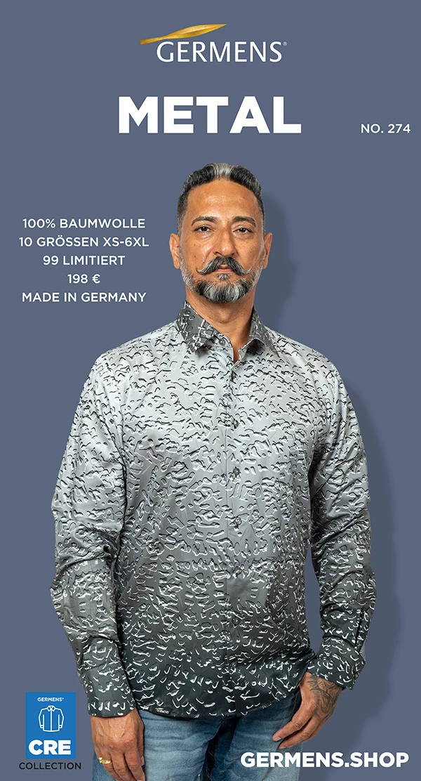 GERMENS Long-sleeved shirt "METAL"