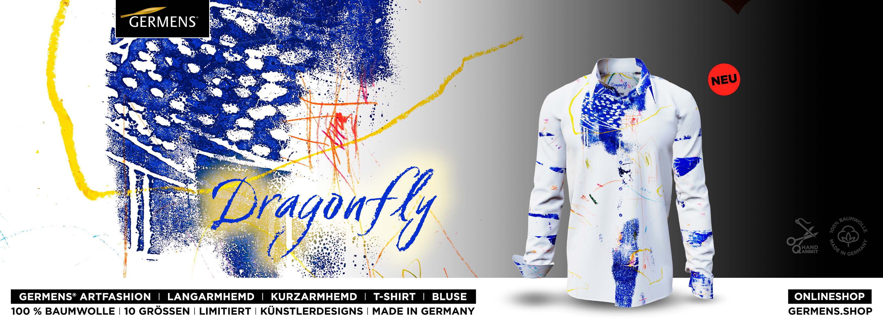 GERMENS® Design DRAGONFLY (256) Shirts - Blouses - T-shirts