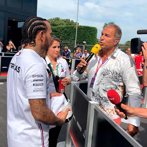 Original GERMENS® shirt DREAMER worn by Formula 1 presenter Kai Ebel