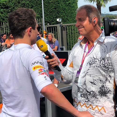 Original GERMENS® shirt DREAMER worn by Formula 1 presenter Kai Ebel