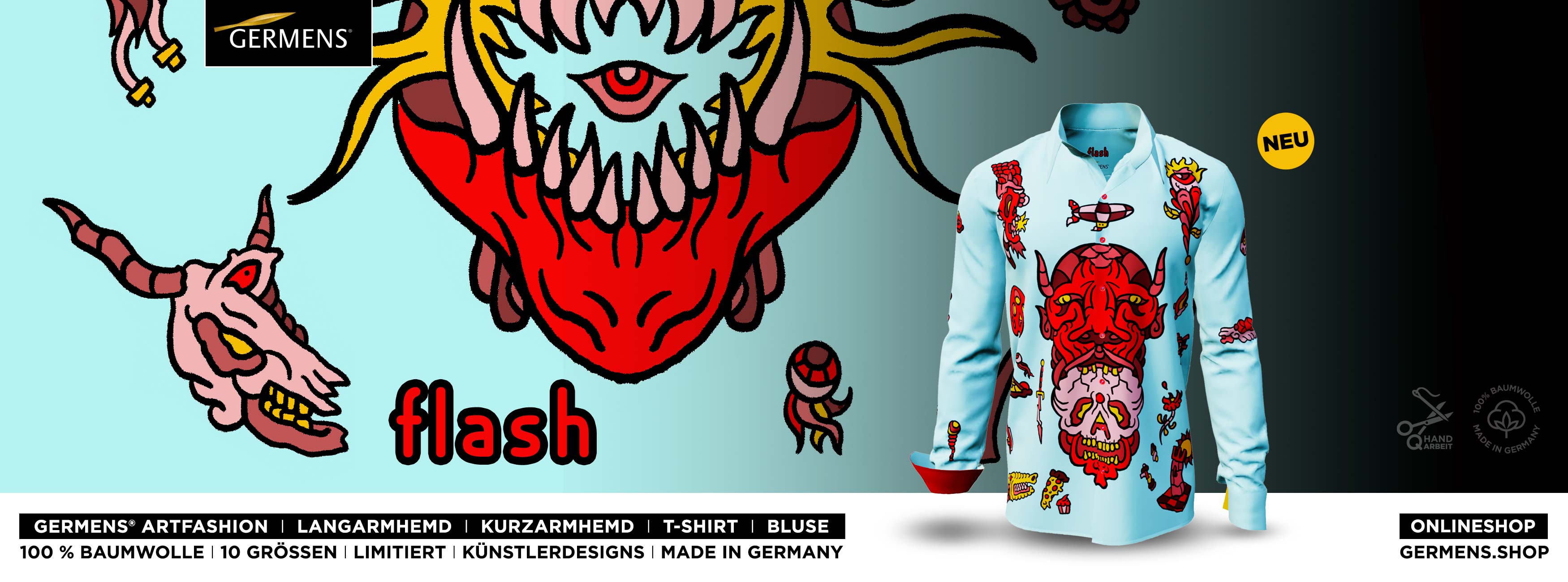 GERMENS Design FLASH (237) Shirts - Blouses - T-shirts
