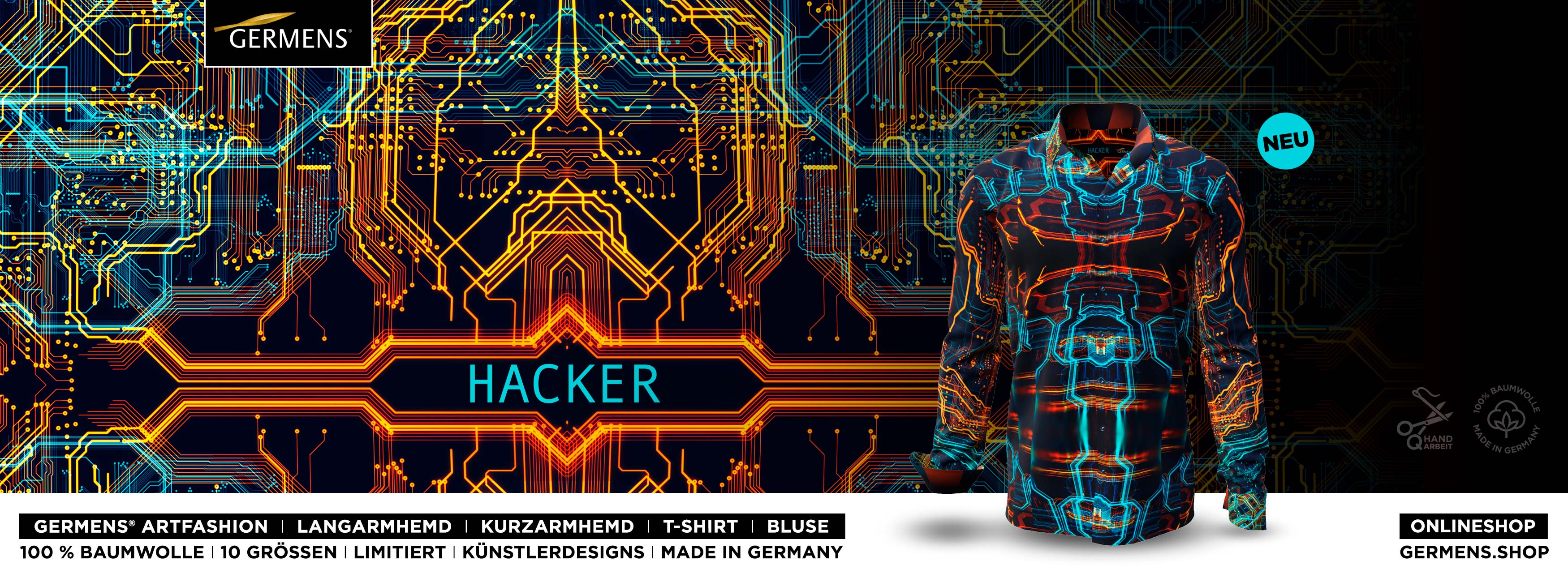 GERMENS® Design HACKER (272) Shirts - Blouses - T-shirts