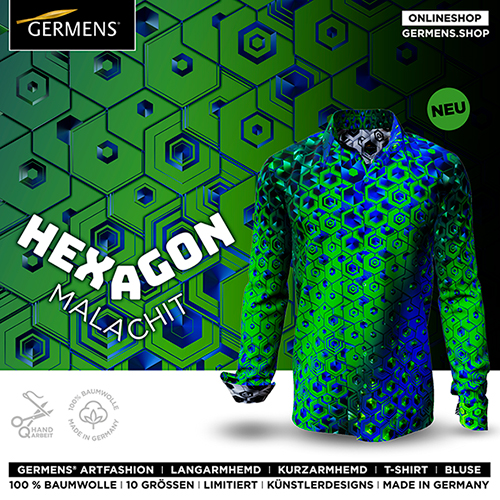 GERMENS-Design HEXAGON MALACHIT