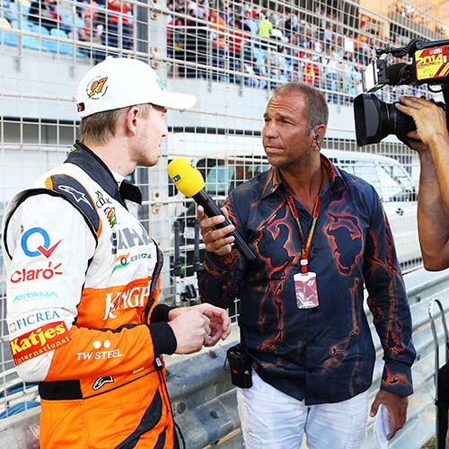 Original GERMENS Hemd LAVA getragen von Formel 1 Moderator Kai Ebel