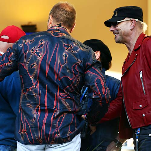 Original GERMENS Shirt LAVA worn by Formula 1 presenter Kai Ebel