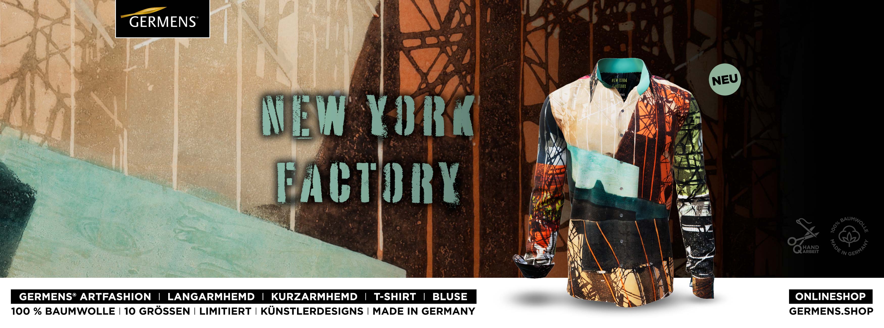 GERMENS® Design NEW YORK FACTORY (247) Shirts - Blouses - T-shirts