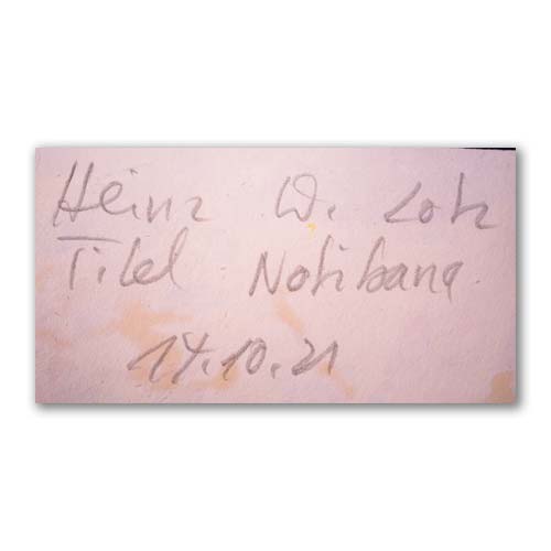 GERMENS Original artwork NOTIBANA (238) from Heinz W. Lotz