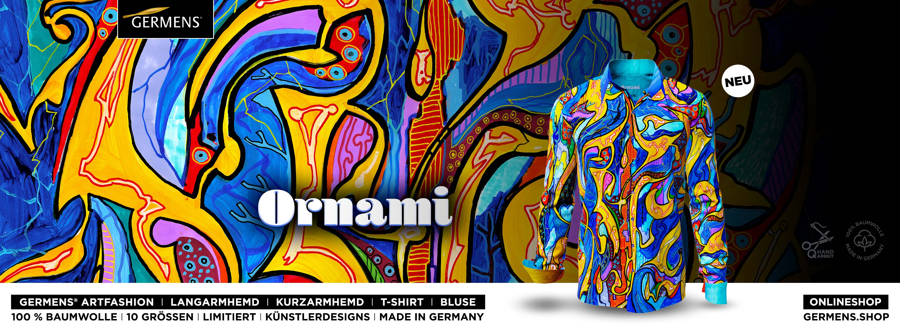 GERMENS® Design ORNAMI (229) Shirts - Blouses - T-shirts