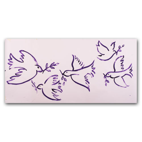 GERMENS Original artwork PEACE! (291) from Ren Knig