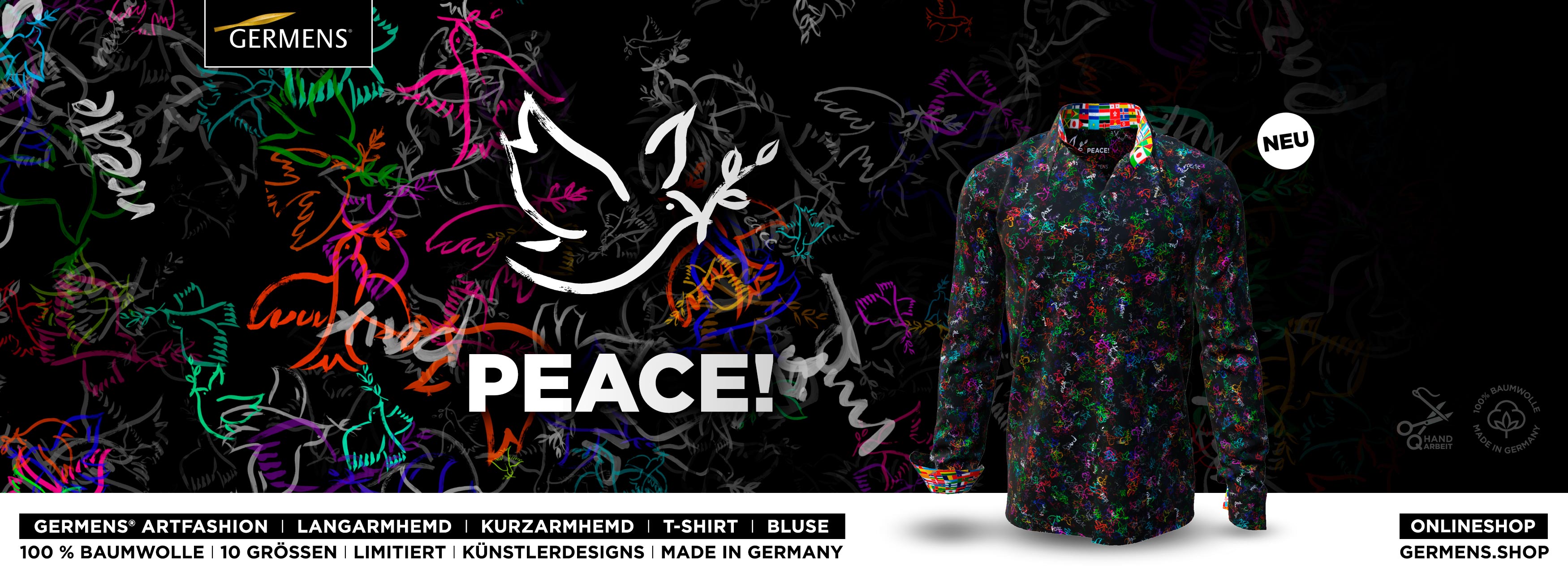 GERMENS Design PEACE (291) Shirts - Blouses - T-shirts