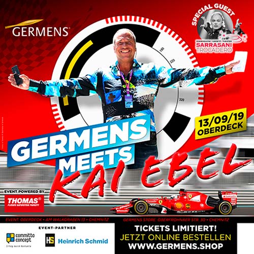GERMENS Hemd PLUS getragen von Formel 1 Moderator Kai Ebel