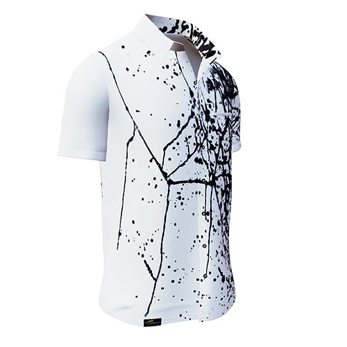 GERMENS Short-sleeved shirt SCHWARMABWEICHLER WEISS (220-1)