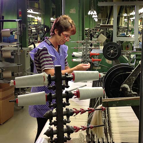 GERMENS® Jacquard weaving of the cotton fabrics for the shirts and blouses