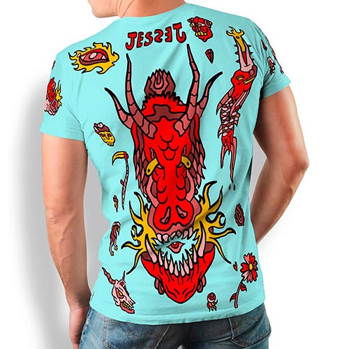 GERMENS Tshirt SCHWARMABWEICHLER WEISS (220-1)