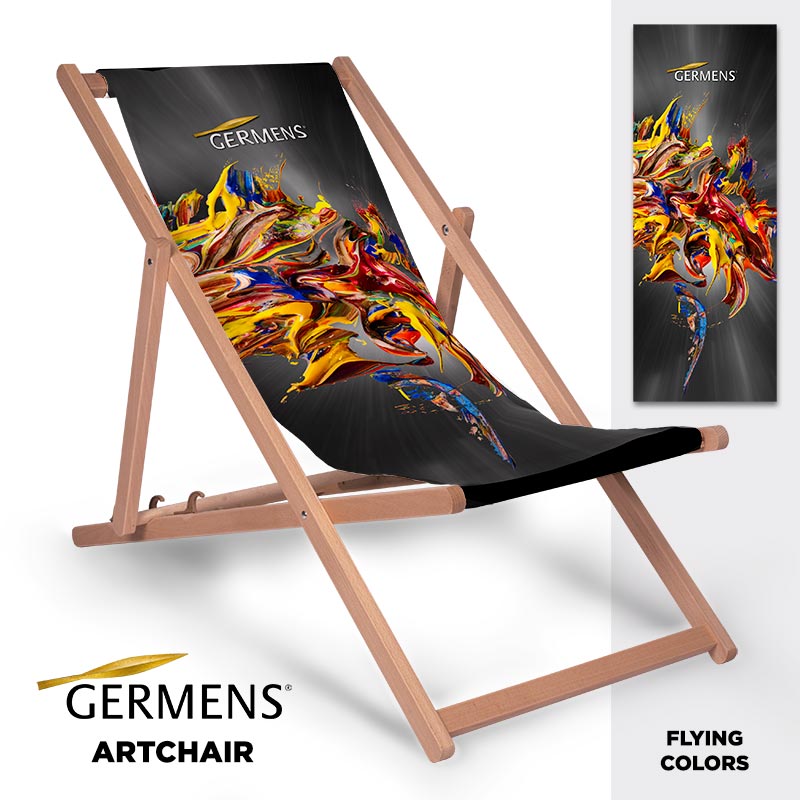 GERMENS® artchair FLYING COLORS - The cool deck chair for summer