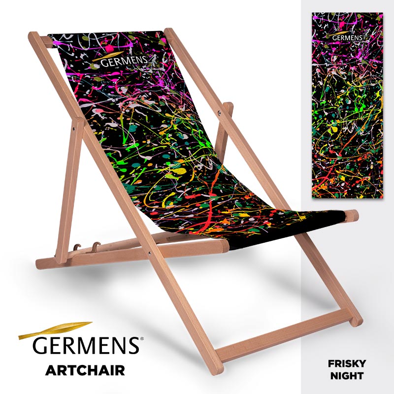GERMENS® artchair FRISKY NIGHT - The cool deck chair for summer