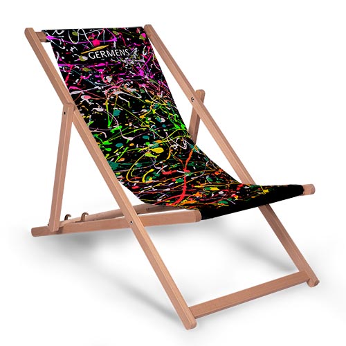 GERMENS® artchair FRISKY NIGHT - The cool deck chair for summer