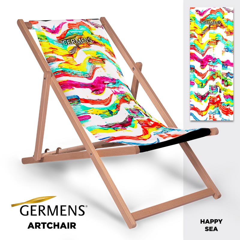 GERMENS® artchair HAPPY SEA - The cool deck chair for summer
