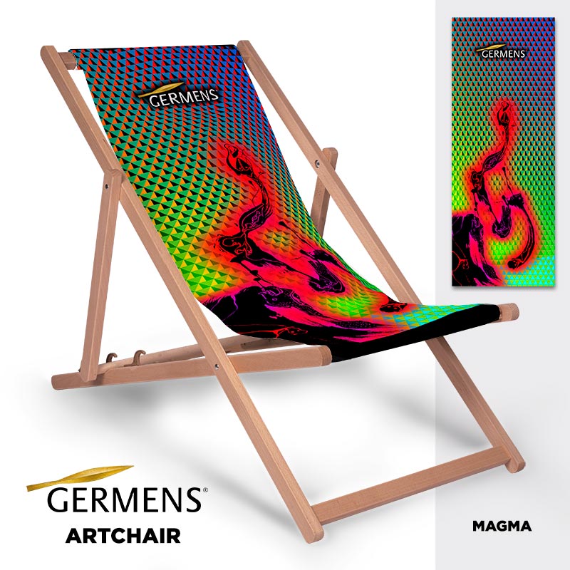 GERMENS® artchair MAGMA - The cool deck chair for summer