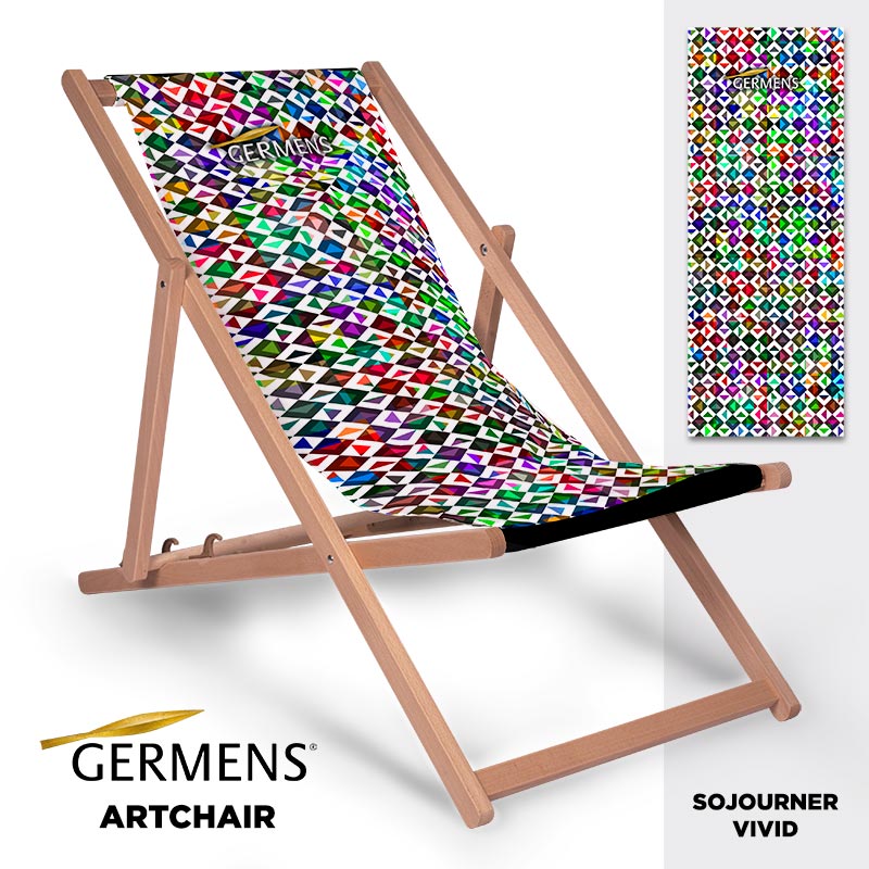 GERMENS® artchair SOJOURNER VIVID - The cool deck chair for summer