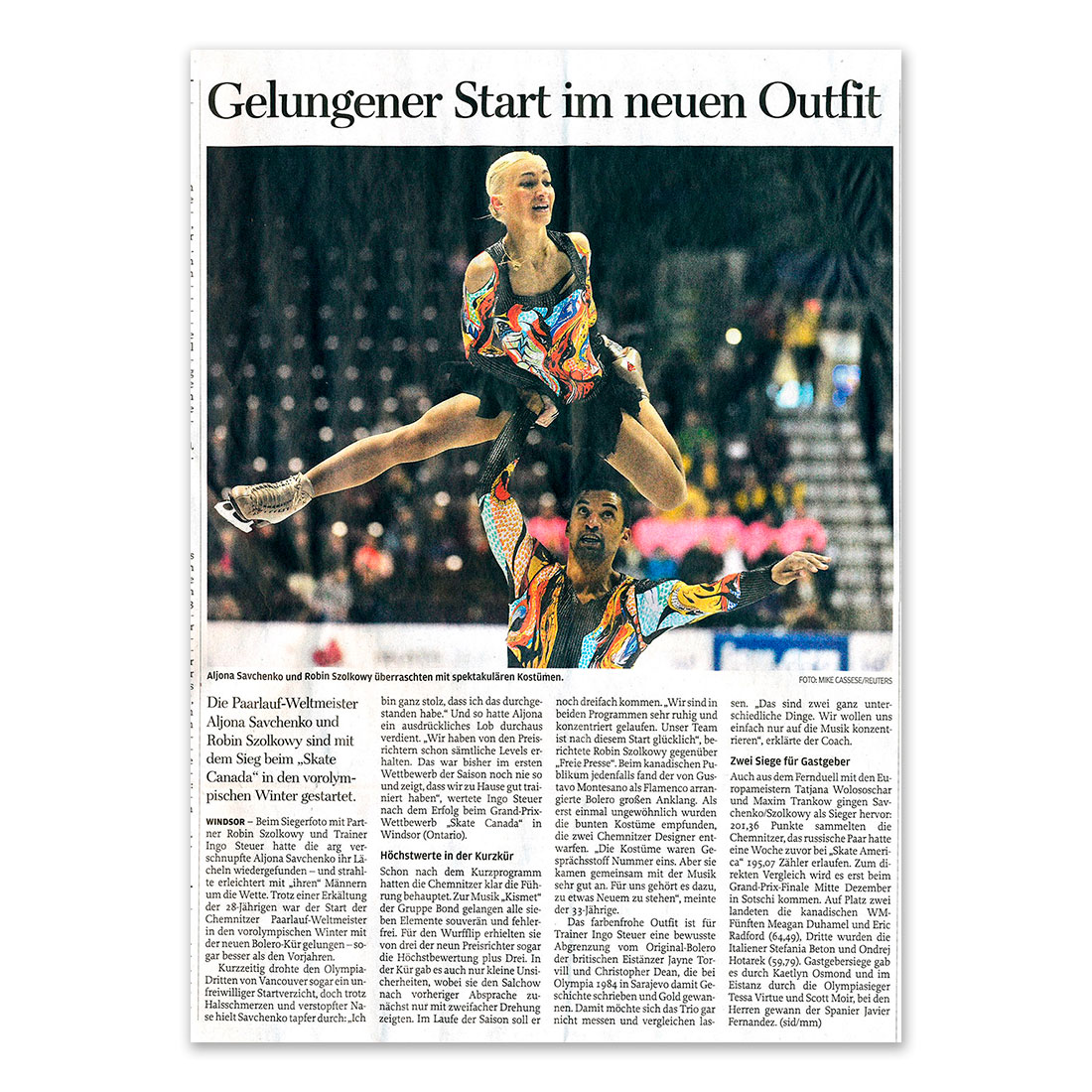 GERMENS artfashion - Freie Presse Chemnitz - 29.10.2012