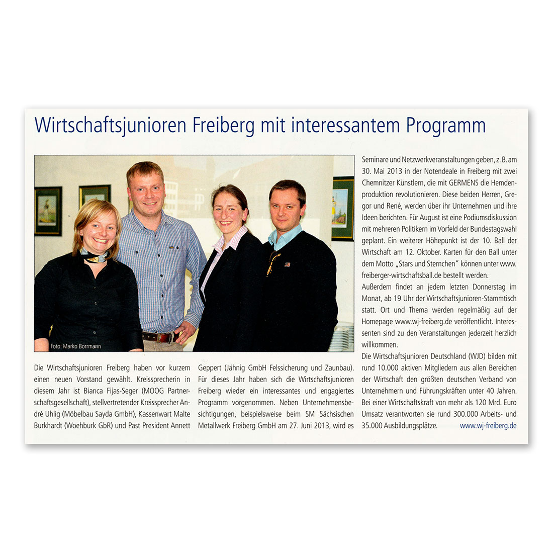 GERMENS artfashion - Magazin IHK Sdwestsachsen - Mai 2013