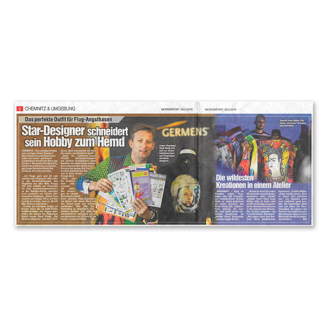 GERMENS artfashion - Morgenpost Chemnitz - 28.05.2018